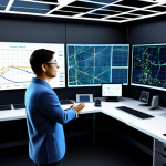 Smart Grid Technology Visualization**

"A futuristic smart city grid visualization, showing energy flow and data analysis in real-time, various renewable energy sources like solar panels and wind turbines connected, fully clothed engineers monitoring the system in a control room, safe for work, appropriate content, professional setting, perfect anatomy, correct proportions, natural pose, high-quality rendering, professional illustration, energy efficiency, sustainable technology, modern design, well-formed hands, proper finger count, natural body proportions."

**