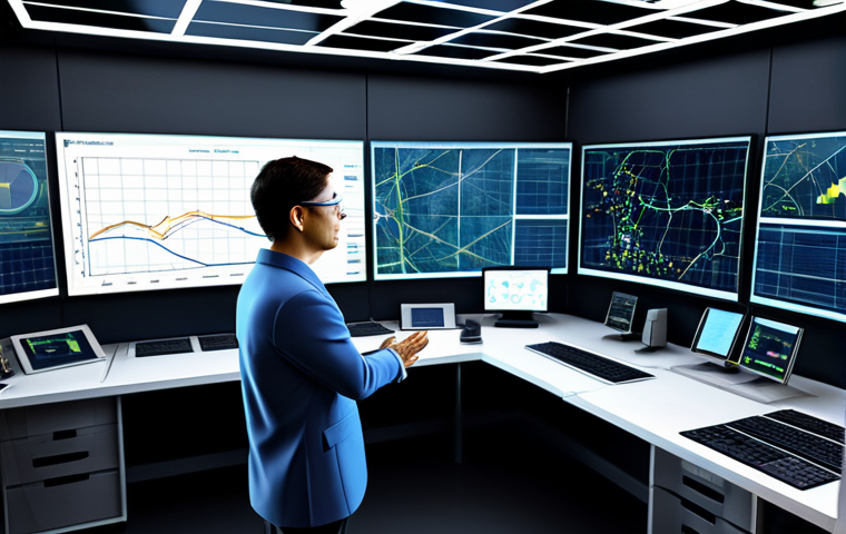 Smart Grid Technology Visualization**

"A futuristic smart city grid visualization, showing energy flow and data analysis in real-time, various renewable energy sources like solar panels and wind turbines connected, fully clothed engineers monitoring the system in a control room, safe for work, appropriate content, professional setting, perfect anatomy, correct proportions, natural pose, high-quality rendering, professional illustration, energy efficiency, sustainable technology, modern design, well-formed hands, proper finger count, natural body proportions."

**